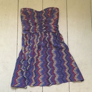 100% silk strapless flowy shirt